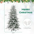thumbnail image 3 of Costway 6 FT Artificial Christmas Tree with 594 PE PVC Branch Tips & 250 LED Lights, 3 of 10