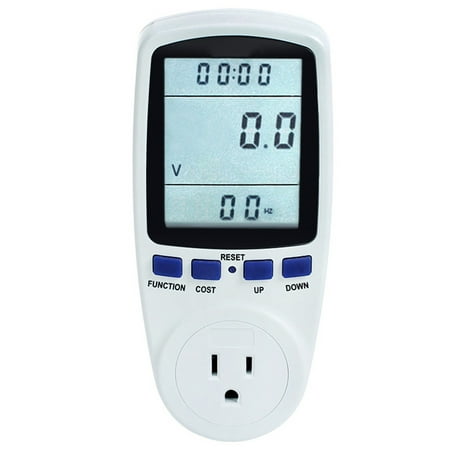 Digital Wattmeter Watt Monitor Electricity Consumption Measuring Socket Analyzer Electricity Usage Monitor Power Meter Energy Meter with Plug Socket for Measure Voltage Electric Current (Best Cycling Power Meter)