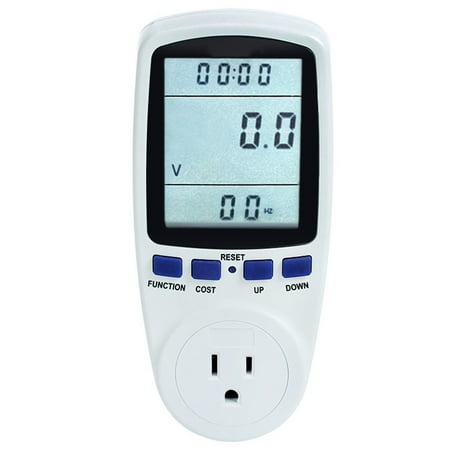 Digital Wattmeter Watt Monitor Electricity Consumption Measuring Socket Analyzer Electricity Usage Monitor Power Meter Energy Meter with Plug Socket for Measure Voltage Electric Current (Best Electricity Usage Monitor)