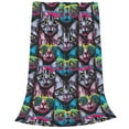 thumbnail image 2 of Vsdgher Happy Kitten Faces Ultra-Soft Micro flannel Blanket Throw Blankets for Couch Sofa, Bed (4 sizes)-60"x50", 2 of 7