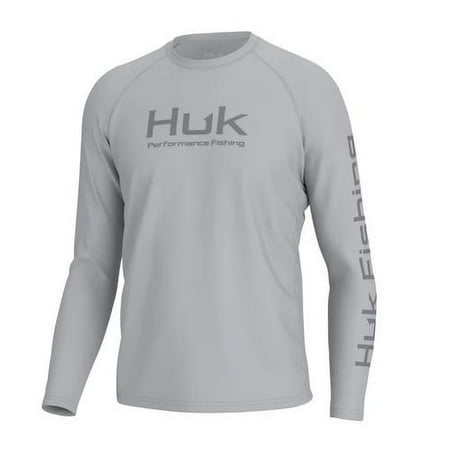 HUK Men s Standard Pursuit Vented Long Sleeve 30 UPF Fishing Shirt Harbor Mist XX-Large