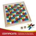 thumbnail image 3 of Juego de serpientes y escaleras Gothink Wooden, educativo para niños, 3 of 7