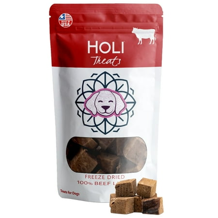 UPC: 0850020648160 | HOLI – Beef Liver Freeze Dried Single Ingredient Dog Treats – Made in USA Only – 100% All Natural