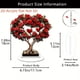 thumbnail image 2 of Decoraciones Y Ornamentos Del Árbol de San Valentín Ornamento de Acrílico Del Árbol Del Corazón de la Rosa 15cm, Decoración de Amores Románticos para Mesas Estante Y Regalo, 2 of 7
