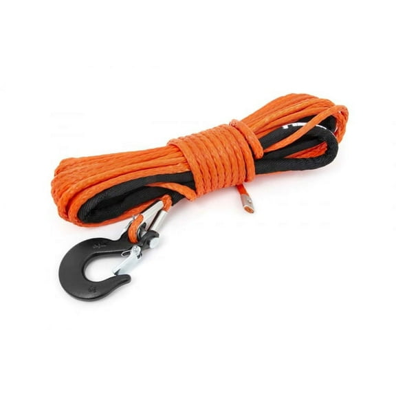 Rough Country 1/4" UTV/ATV Orange Synthetic Winch Rope | 50 FT - RS143