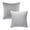 Light Gray, variant on Phantoscope Decorative Throw Pillow Set, Soft Silky Velvet & Quilt Striped Velvet Series Cushion Bundle, for Sofa Couch Bedroom, Dark Gray, 18" x 18"