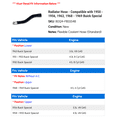 thumbnail image 2 of Radiator Hose - Compatible with 1950 - 1956, 1963, 1968 - 1969 Buick Special 1951 1952 1953 1954 1955, 2 of 2