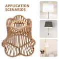 thumbnail image 4 of Minkissy Handwoven Lamp Shade Cone Khaki Iron Home Decoration 1Pcs, 4 of 5