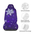 thumbnail image 4 of Yiaed Dark Purple Snowflakes Print Car Seat Covers,Universal Auto Seats Protector Fits for Car,SUV Sedan,Truck,Automotive Seat Covers & Accessories, 4 of 5