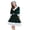 Green, variant on Herrnalise Women’s Dresses Summer 2024 Woman Fashion Solid Christmas Night Girl V-Neck Middle Sleeve Costume Dress M,L,XL,2XL