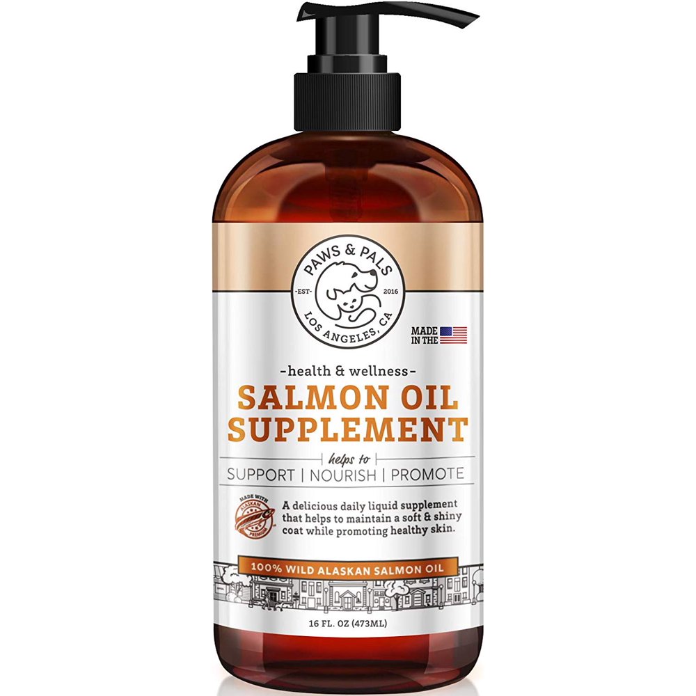 Paws & Pals Pure Wild Alaskan Salmon Oil for Dog Pets Omega 3 Natural
