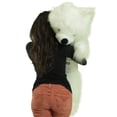 thumbnail image 6 of Giant White Teddy Bear Soft 36 inches, Wears Removable T-Shirt to Celebrate Romance I Dont Like You I Love You, 6 of 6