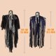 thumbnail image 2 of 3 piezas colgantes de esqueleto de Halloween, decoraciones de fantasmas, parca para las mejores decoraciones al aire libre de Halloween, 2 of 7