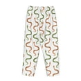 thumbnail image 5 of Xecao Hand Drawn Snake Women's Straight Lounge Pajama Pants: The Epitome of Relaxed Sleepwear, 5 of 9