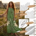 thumbnail image 6 of Xixirimido Lily Flower Green Print Women Maxi Dresses Casual Summer Dresses Tank Long Flowy Sleeveless Sundresses with Pockets Beach Vacation Outfits, XX-Large, 6 of 7