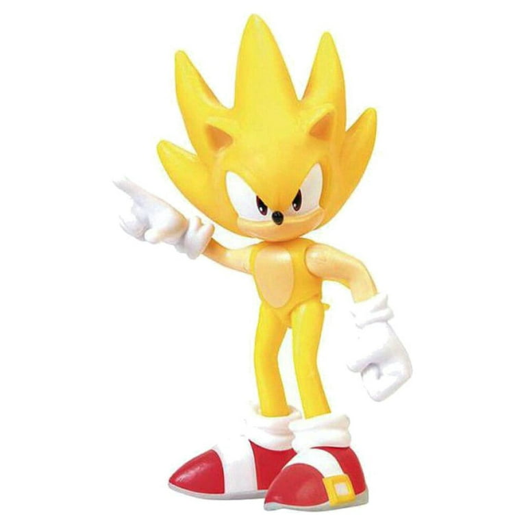  Sonic The Hedgehog Classic Super Sonic 2.5 Mini Action Figure  : Toys & Games