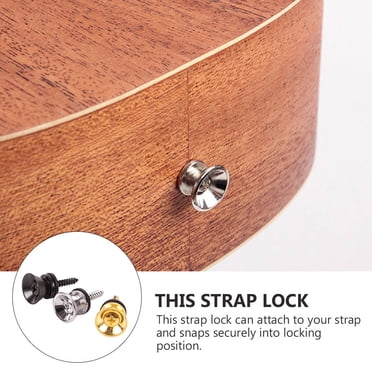 Luxshiny Acoustic Guitar Strap Button Locks For Bass