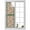 Green, variant on Boho Pink Flowers Window Privacy Film, Colorful Floral Spring Vintage Botanical Static Cling UV Sun Blocking Heat Control Window Tint Day and Night, Non-Adhesive One Way Privacy Cover 29.5''x78.7''