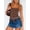 Brown, variant on Womens Square Neck Tank Tops Adjustable Spaghetti Strap Double Lined Camisole Tops Basic Slim Fitted Comfy Breathable Summer Shirts Black M