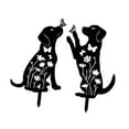 thumbnail image 4 of 2 piezas de jardín decorativo Atascas de hierro Ornamento de césped, decoración exterior de la césped del césped del patio de arte de los animales del Perro H 30 cm, 4 of 8