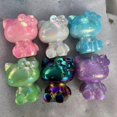 thumbnail image 2 of Venta al por mayor de cristales curativos naturales tallados a mano galvanizados hello kitty tallas artesanías fengshui para decoración del hogar, 2 of 4