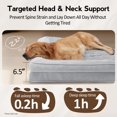 thumbnail image 3 of Cama ortopédica para perros MEKIY con funda extraíble y lavable gris XXL, 3 of 7