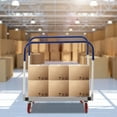 thumbnail image 2 of ToppiJoy Heavy Duty Table Dolly Luggage, Moving Cart Trolley Industrial Panel Dolly with Steel Frame Hold up to 1500lbs for Hotels Warehouses Basements, 2 of 12