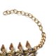 thumbnail image 3 of Pulsera de anillo de aleación con decoración de diamantes de imitación hermosa para mujer (oro), 3 of 4