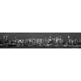 thumbnail image 2 of Berenholtz, Richard 24x8 White Modern Wood Framed Museum Art Print Titled - Manhattan Skyline at Dusk NYC, 2 of 4