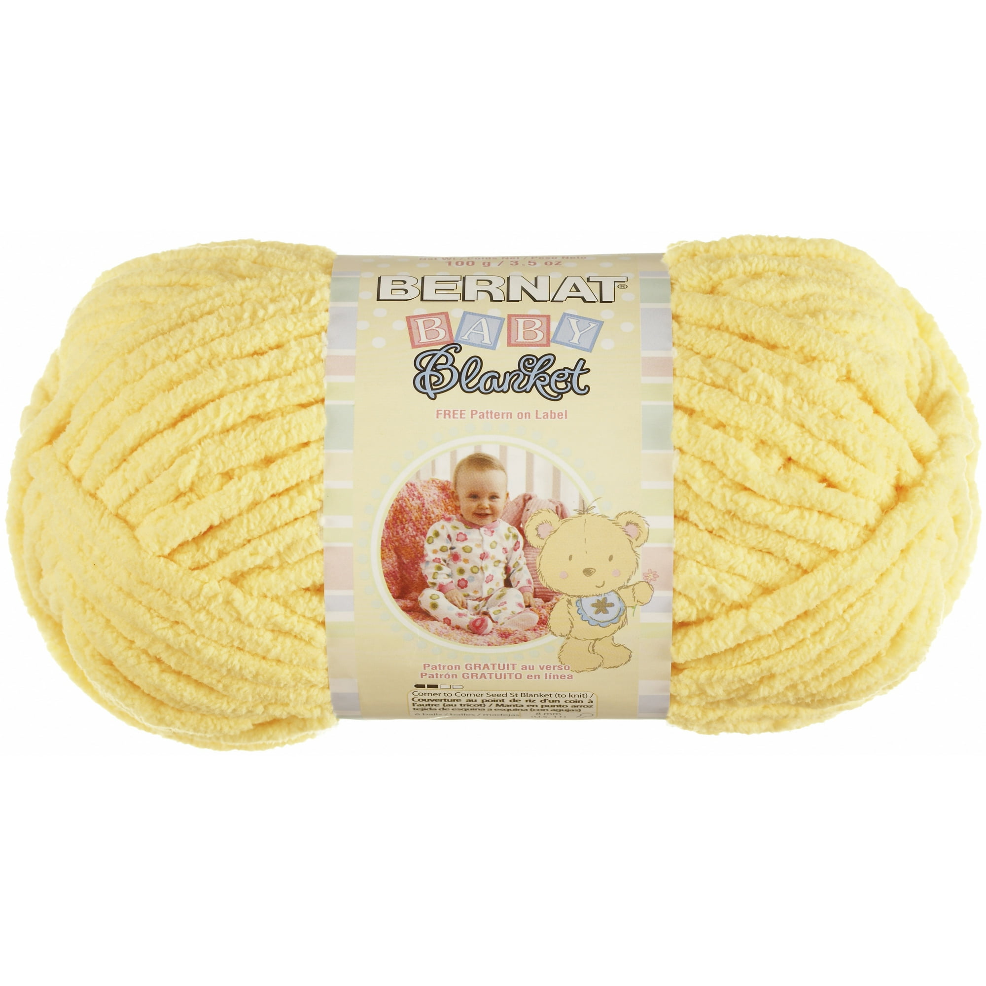 Yellow yarn blanket hotsell