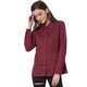 thumbnail image 4 of Chaqueta Utilitaria Ligera Allegra K con Bolsillos con Solapa en la Cintura con Cordón Mujer Borgoña L, 4 of 6