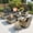 Black, variant on Ovios 8 Pieces Outdoor Patio Sectional Furniture All-Weather Rattan Wicker Conversation with Swivel Glider Rocking Chair Patio Sofa Outdoor Chairs for Backyard Balcony