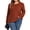 53-BRICKRED, variant on Women Plus Size Tops Crew Neck Lightweight Sweaters Button Long Sleeve Fall Tops Casual Loose Tunic Tops XL