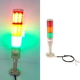 thumbnail image 2 of Luz de Advertencia de Señal LED Tricolor Sunnimix Luz de la lámpara de señal de alarma 24V DC, 2 of 8
