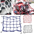 thumbnail image 4 of Bike Carrier Cargo Net 16 *16 Bicycle 6 Hooks Web-Mesh Luggage Helmet Holder, 4 of 6