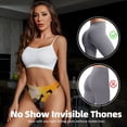 thumbnail image 4 of Thongs for Women - Giraffes Of The African Savannah No Show Seamless Womens Thongs Underwear, Breathable G String Thongs for Women, Ladies Stretch Low Rise Thong Bikini Panties Briefs, 4 of 5
