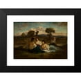 thumbnail image 2 of Narcisse-Virgile Diaz de La Peña 24x17 Black Modern Framed Museum Art Print Titled - The Bathers (After 1847), 2 of 5