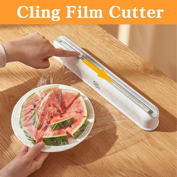 ZZwxWA Festival Gift Suction Cup Wall Hanging Household Tin Foil Plastic Wrap Cutting Machine Box