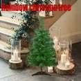 thumbnail image 6 of Comefolife 11.8in Artificial Holiday Small Mini Christmas Tree for Tabletop, Home, Office, Indoor and Outdoor Holiday Decoration, Easy Foldable Base (Green), 6 of 9