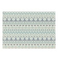 thumbnail image 1 of Geometric Cutting Board, Aztec Motifs Triangles Squares Folk Inspiration Tribal Image, Decorative Tempered Glass Cutting and Serving Board, Large Size, Mint Dark Blue Peach, by Ambesonne, 1 of 1
