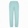thumbnail image 5 of kpoplk Girls' Sweatpants Soft Athletic Lounge Joggers Kids High Waist Casual Trousers Pants(Blue,11-12 Y), 5 of 5