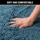 thumbnail image 3 of Alfombra de baño de chenilla, gris, lujosa, cómoda y de secado rápido, alfombrilla de baño de microfibra para el suelo del baño, antideslizante y extra absorbente, perfecta para la experiencia de spa, 3 of 3