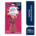 thumbnail image 2 of Aromatizante ambiental Glade alegría floral y frutos rojos 1 frasco con 100 ml + 6 varitas, 2 of 4