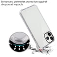 thumbnail image 4 of Apple iPhone 11 PRO MAX Phone Case Transparent Protective Hybrid Heavy Duty Case with Soft TPU Bumper Reinforced 4 Corners Shock Absorption Slim Thin Cover [Crystal Clear ]for Apple iPhone 11 Pro Max, 4 of 7