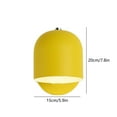 thumbnail image 3 of Lámpara De Mesilla De Hierro Lámpara de pared de hierro con LED amarillo,luz de mesilla para dormitorio,estudio o entrada (1 unidad) Rkxzt, 3 of 8