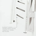 thumbnail image 5 of Silhouette Comfort Plus Heavy Duty Folding Wall Mount Shower Bench Seat, White Seat with White Frame, 5 of 6