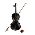 thumbnail image 3 of New 4/4 Acoustic Violin Case Bow Rosin Black, 3 of 6