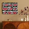 thumbnail image 4 of Yiluyinqing Watermelon Slices Wall Decor for Bedroom and Kitchen, Modern Canvas Prints Ready to Hang - Home Art Decor 16x12in, 4 of 6
