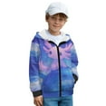 thumbnail image 3 of Chririnla Axolotl Dolphin Fuzzy Hooded Sweatshirt for Boys and Girls - Lightweight Comfy Casual Pullover with Pockets for Fall and Winter Outdoor Wear, 3 of 7