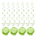 thumbnail image 1 of 18uds Claro Verde Fiesta Colgante Doble Tira Colgante Decoraciones Plástico Techo Serpentinas Fiesta Decoraciones para Cumpleaños Fiesta con Colgar Etiqueta Gancho, 1 of 7